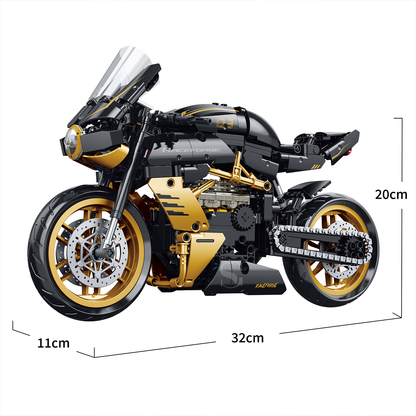 1:8 Cafe-Racer Motorcycle Building Kit