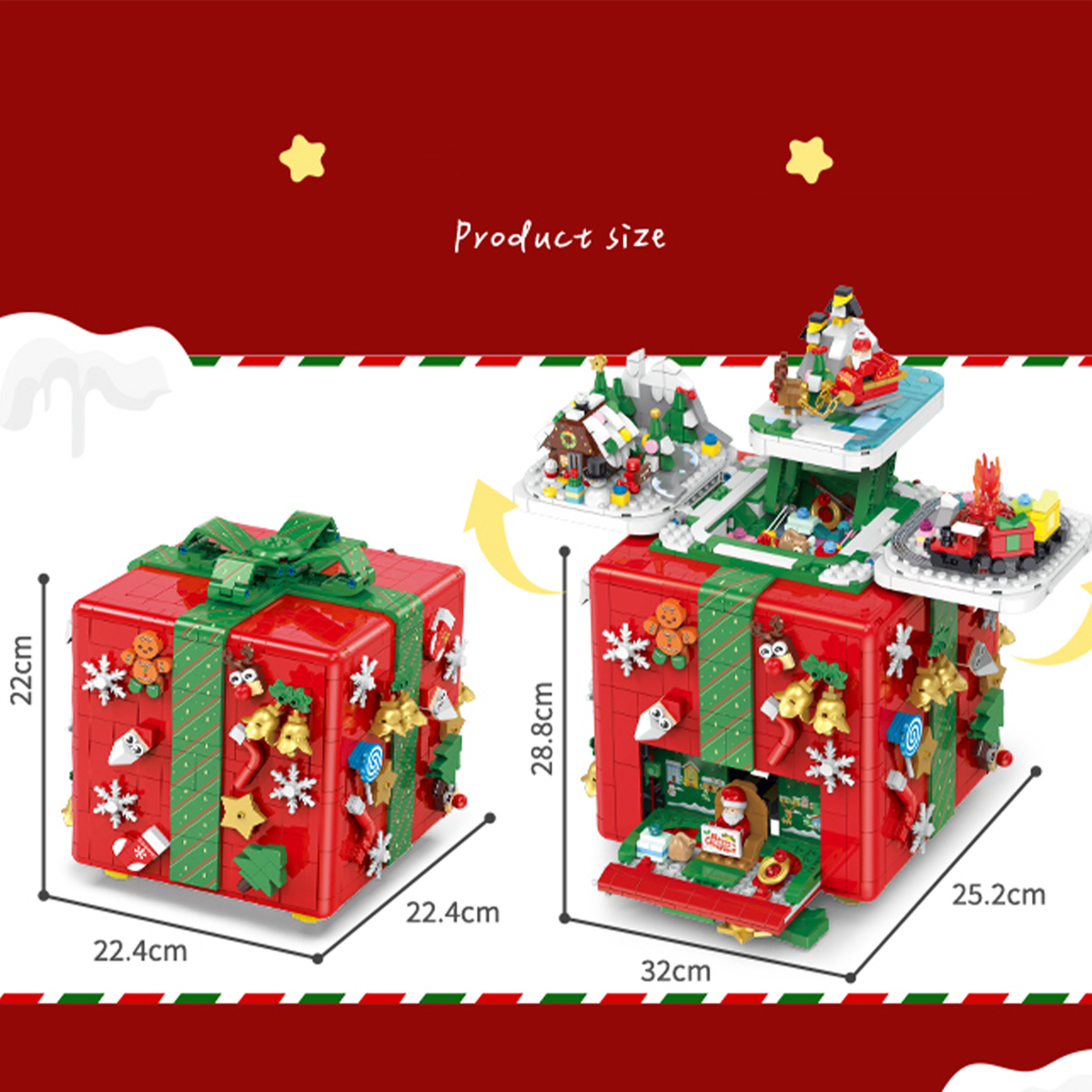 Christmas Surprise Gift Box Building Set