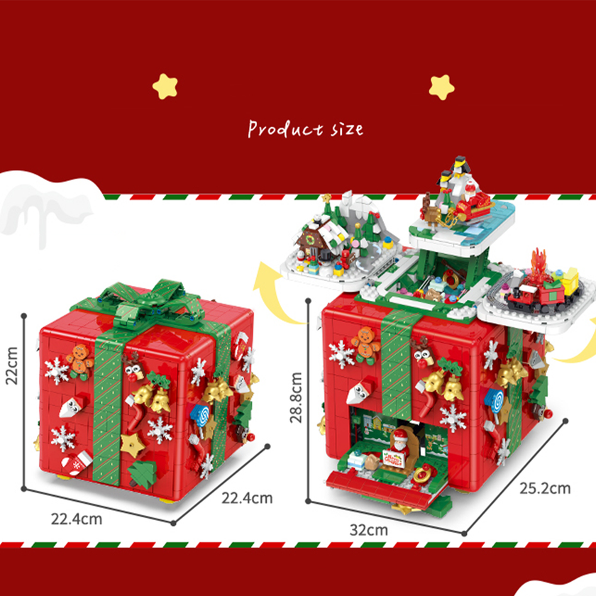 Christmas Surprise Gift Box Building Set