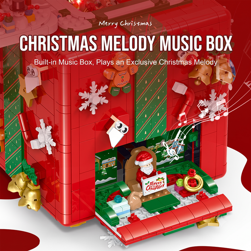 Christmas Surprise Gift Box Building Set