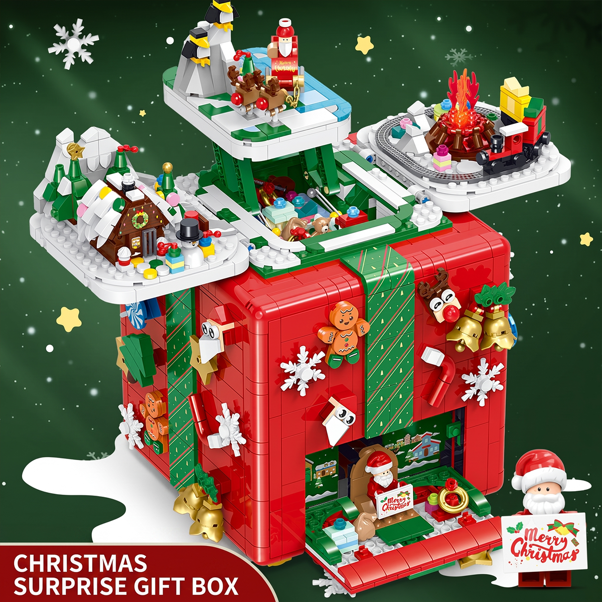 Christmas Surprise Gift Box Building Set
