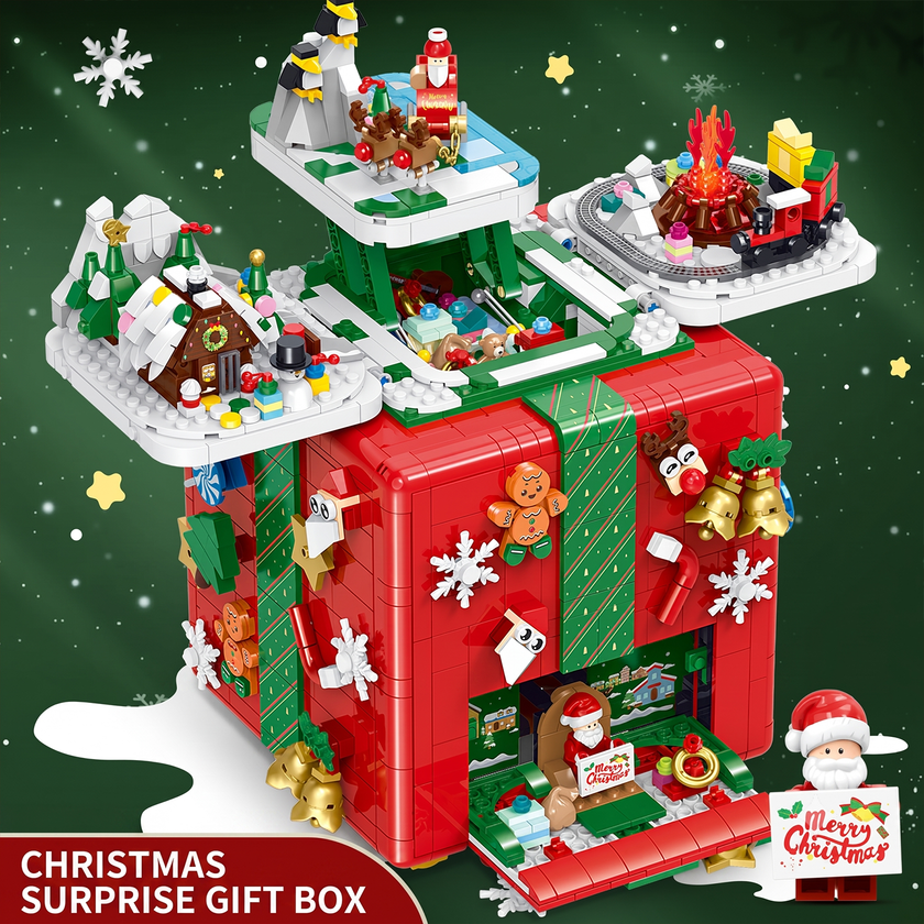 Christmas Surprise Gift Box Building Set