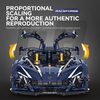 1:8 Combat Hypercar Building Set — Starry Blue