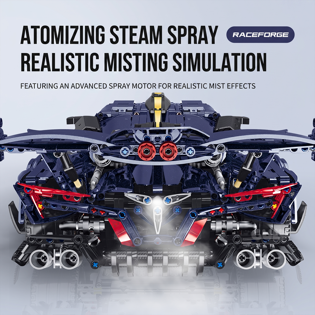 1:8 Combat Hypercar Building Set — Starry Blue