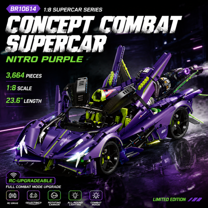 1:8 Concept Combat Supercar — Nitro Purple