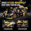 1:8 Concept Hypercar Building Set — Matte Black & Gold