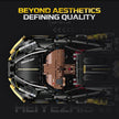 1:8 Concept Hypercar Building Set — Matte Black & Gold