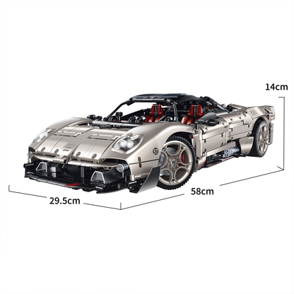 1:8 Concept Hypercar Building Set — Champagne Metallic