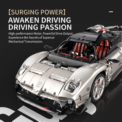 1:8 Concept Hypercar Building Set — Champagne Metallic