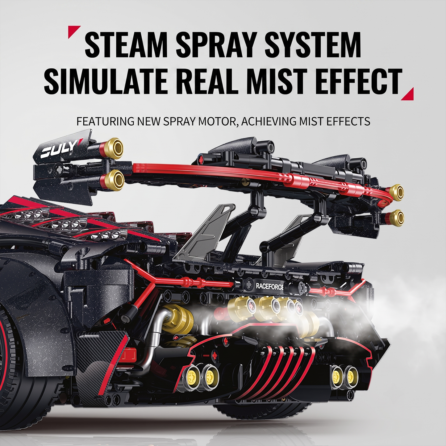 1:8 Concept Hypercar Building Set — Meteorite Black