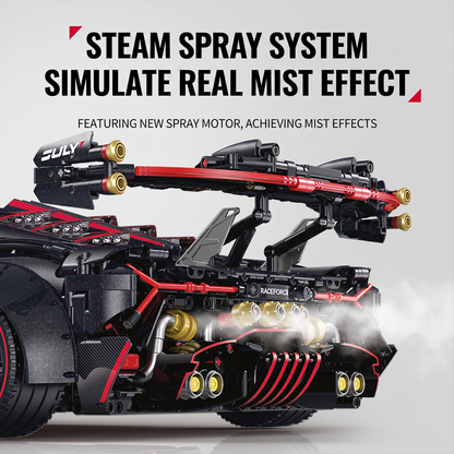 1:8 Concept Hypercar Building Set — Meteorite Black