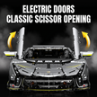 1:8 Concept Supercar Building Set — Electroplated Silver