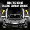1:8 Concept Supercar Building Set — Electroplated Silver