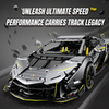 1:8 Concept Supercar Building Set — Electroplated Silver