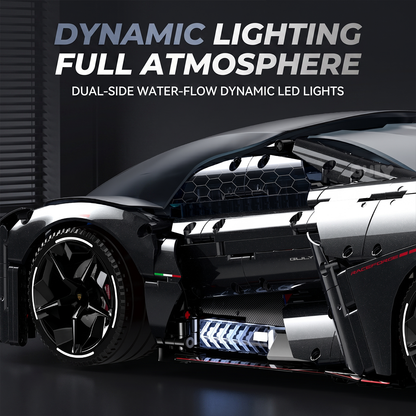 1:8 Concept Supercar Building Set — Samurai Black BR10644