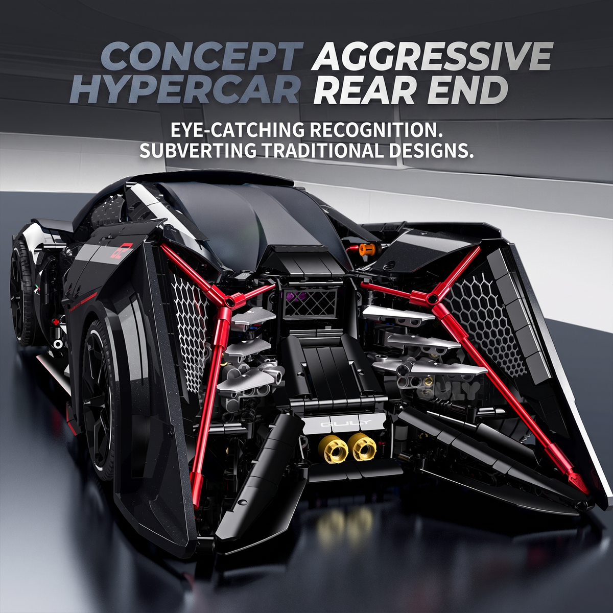 1:8 Concept Supercar Building Set — Samurai Black BR10644