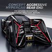 1:8 Concept Supercar Building Set — Samurai Black