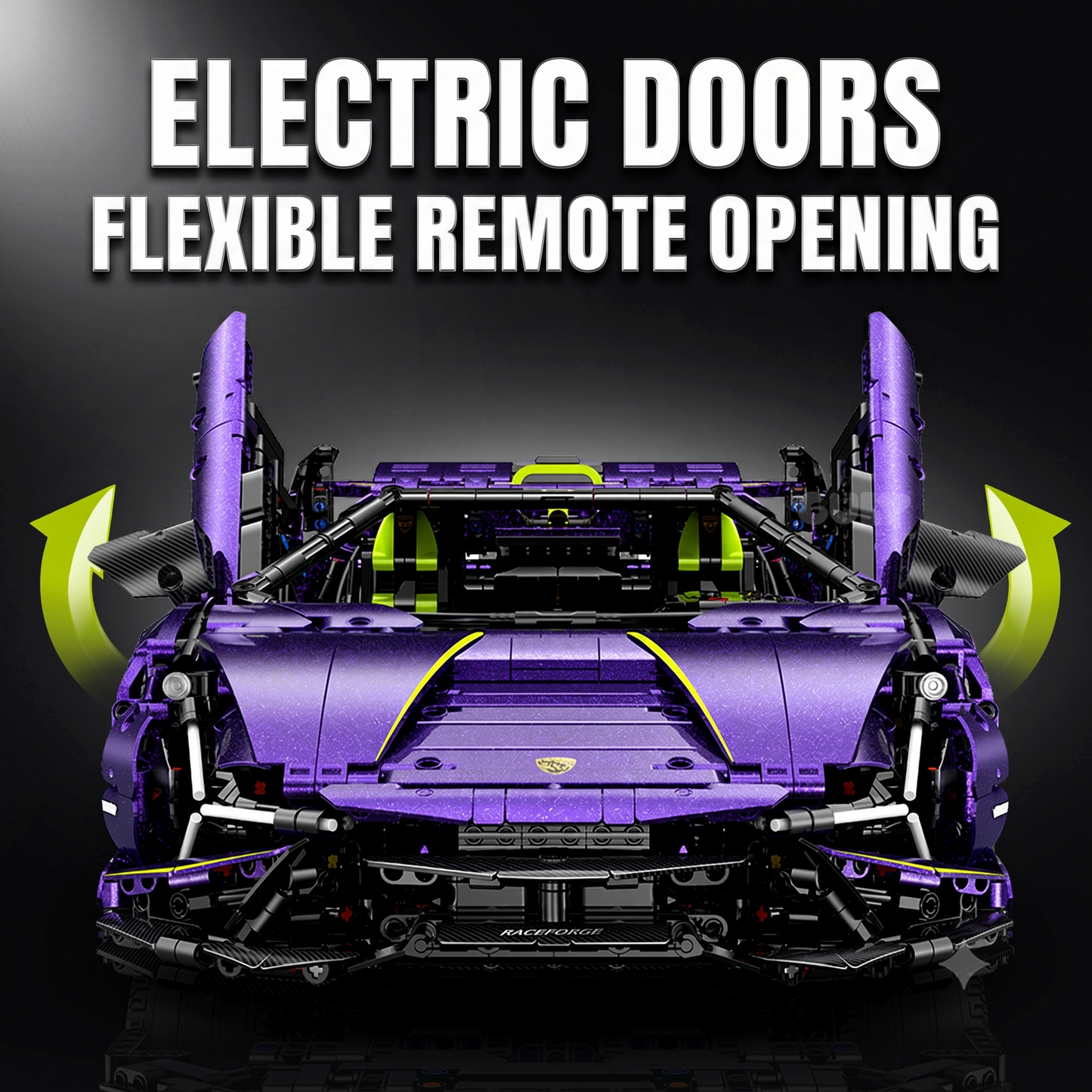 1:8 Convertible Concept Supercar Building Set — Comet PurpleOption