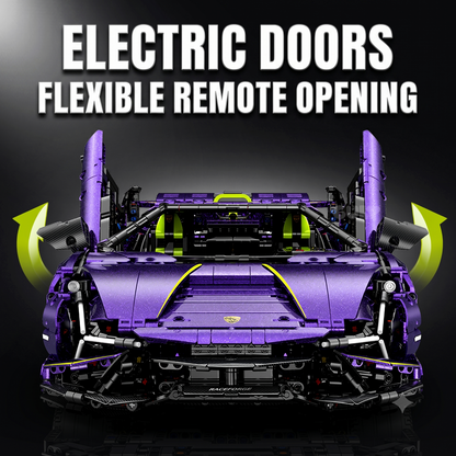 1:8 Convertible Concept Supercar Building Set — Comet PurpleOption