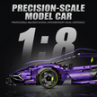 1:8 Convertible Concept Supercar Building Set — Comet PurpleOption