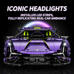 1:8 Convertible Concept Supercar Building Set — Comet PurpleOption