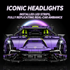 1:8 Convertible Concept Supercar Building Set — Comet PurpleOption