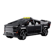A 1,572-piece 1:14 futuristic cyber pickup in matte black. Fully motorized RC set with 360° drift, steam smoke and adjustable chassis, all included. 