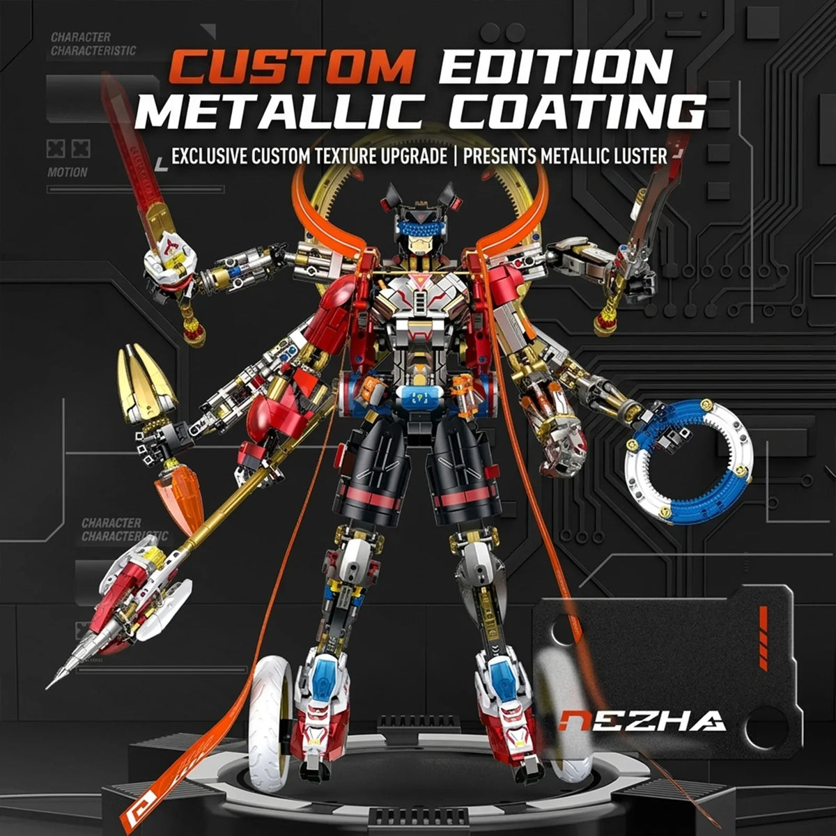 Cyberpunk Nezha Six-Arm Mecha