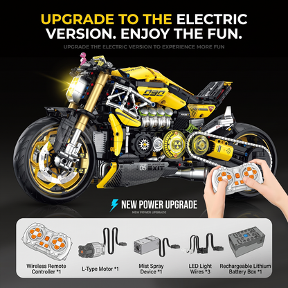 1:5 Cyberpunk Streetfighter Motorcycle Building Kit BR60519