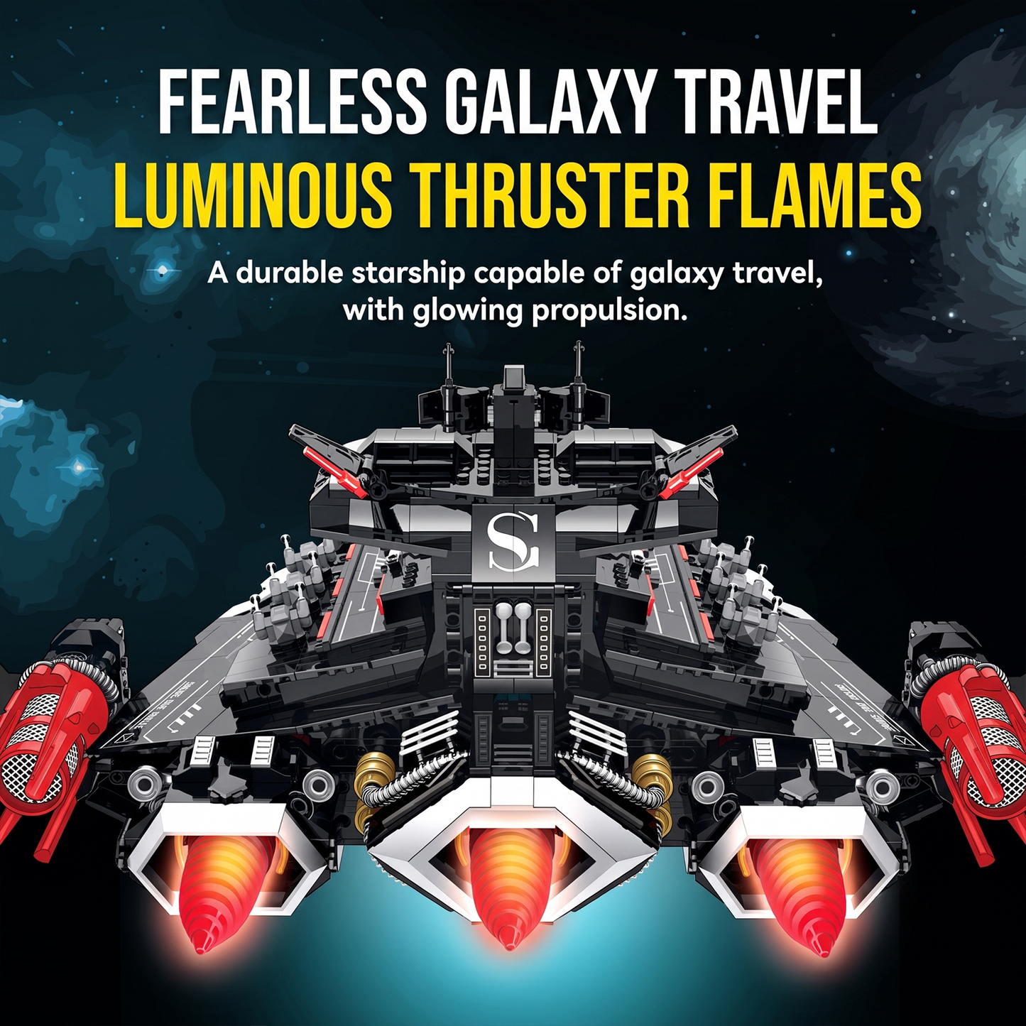 Dark Interstellar Warship Building Kit
