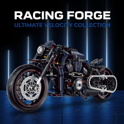 1:8 Dark Power-Cruiser Motorcycle Building Kit
