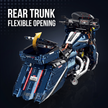 1:5 Deep-Blue Touring Cruiser Motorcycle Building Kit
