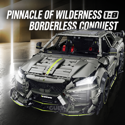 1:8 Drift Stunt SUV Building Set — Armour Grey