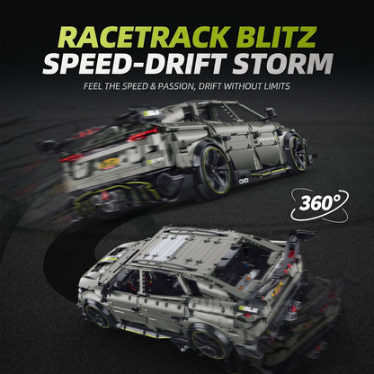 1:8 Drift Stunt SUV Building Set — Armour Grey