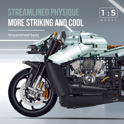 1:5 Electroplated Concept Sport Motorcycle Building Set