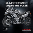 1:5 Electroplated Hyper-Sport Motorcycle Building Kit