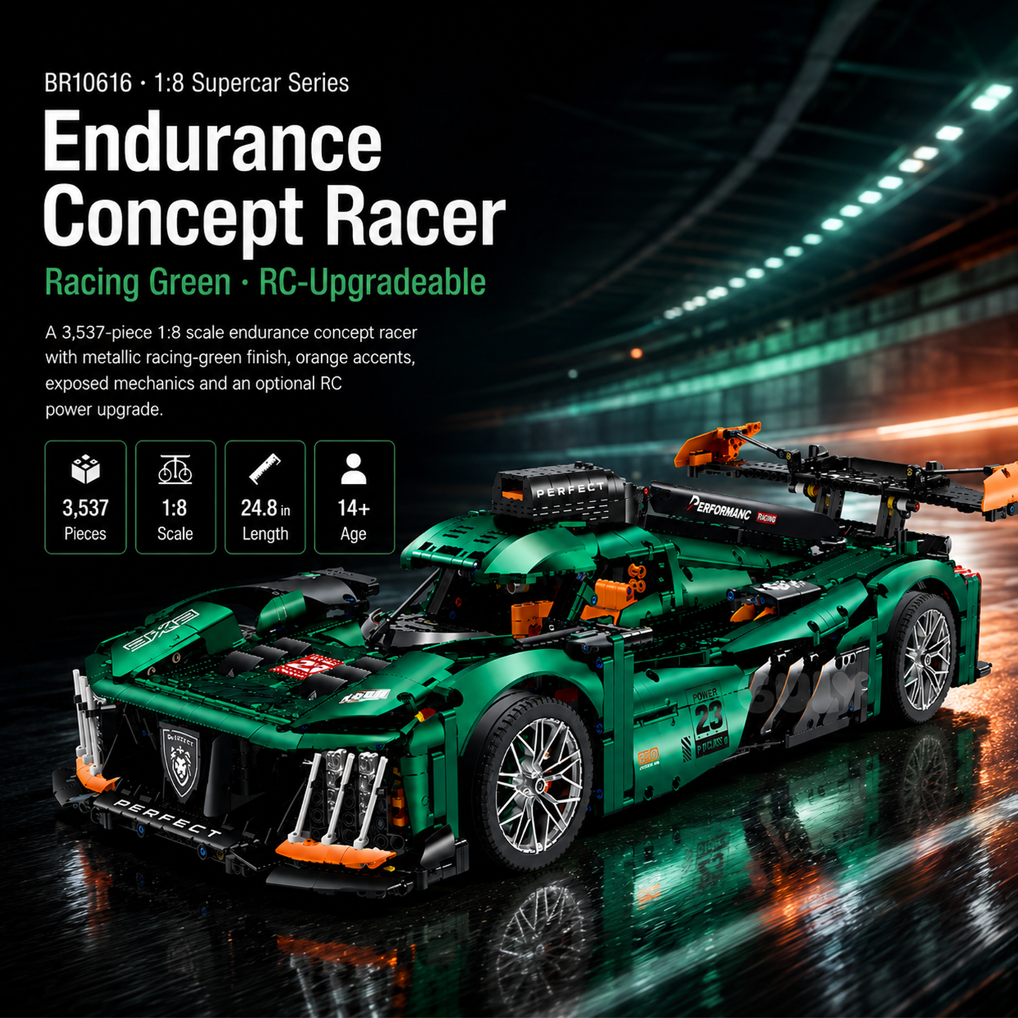 1:8 Endurance Concept Racer — Green
