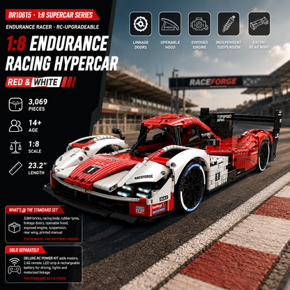 1:8 Endurance Racing Hypercar — Red White