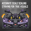1:8 Futuristic Hypercar Building Set — Noir Purple
