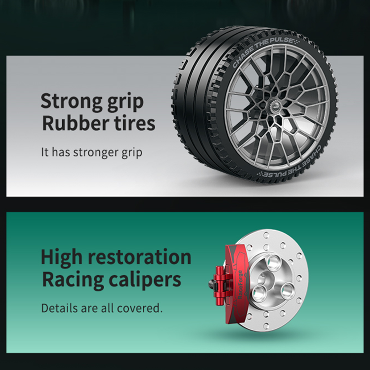 1:8 GT Supercar Building Set — Racing Green