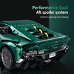 Clear-casing engine detail on 1:8 GT supercar