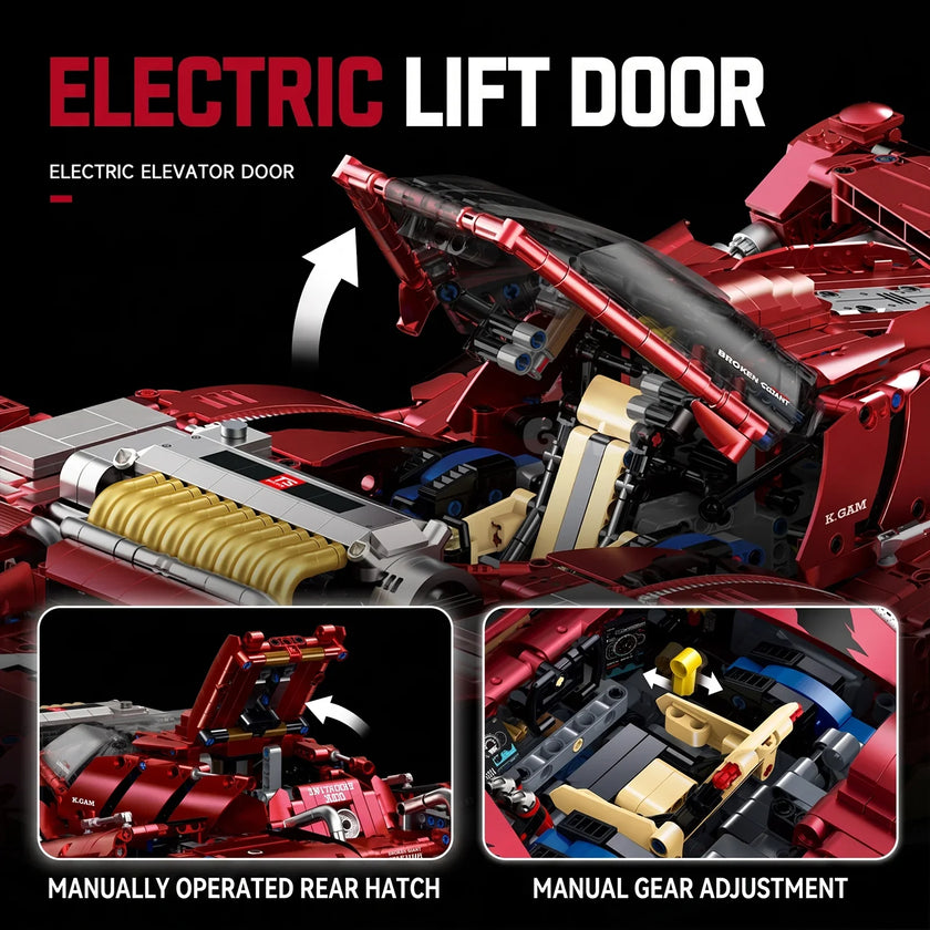 Gigant 1:8 Combat-Style Supercar — Red Camo