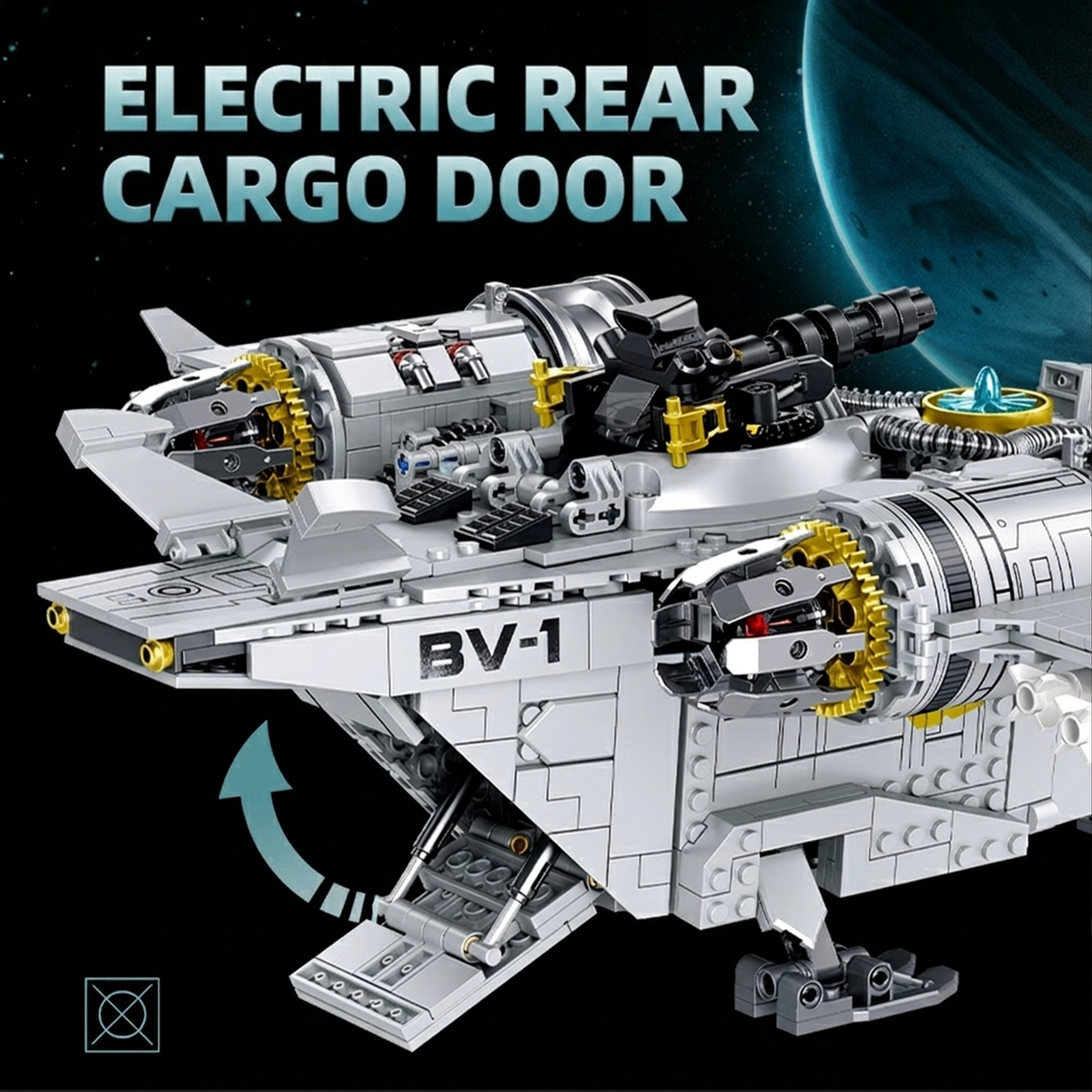 Interstellar Freighter Gunship Building Kit