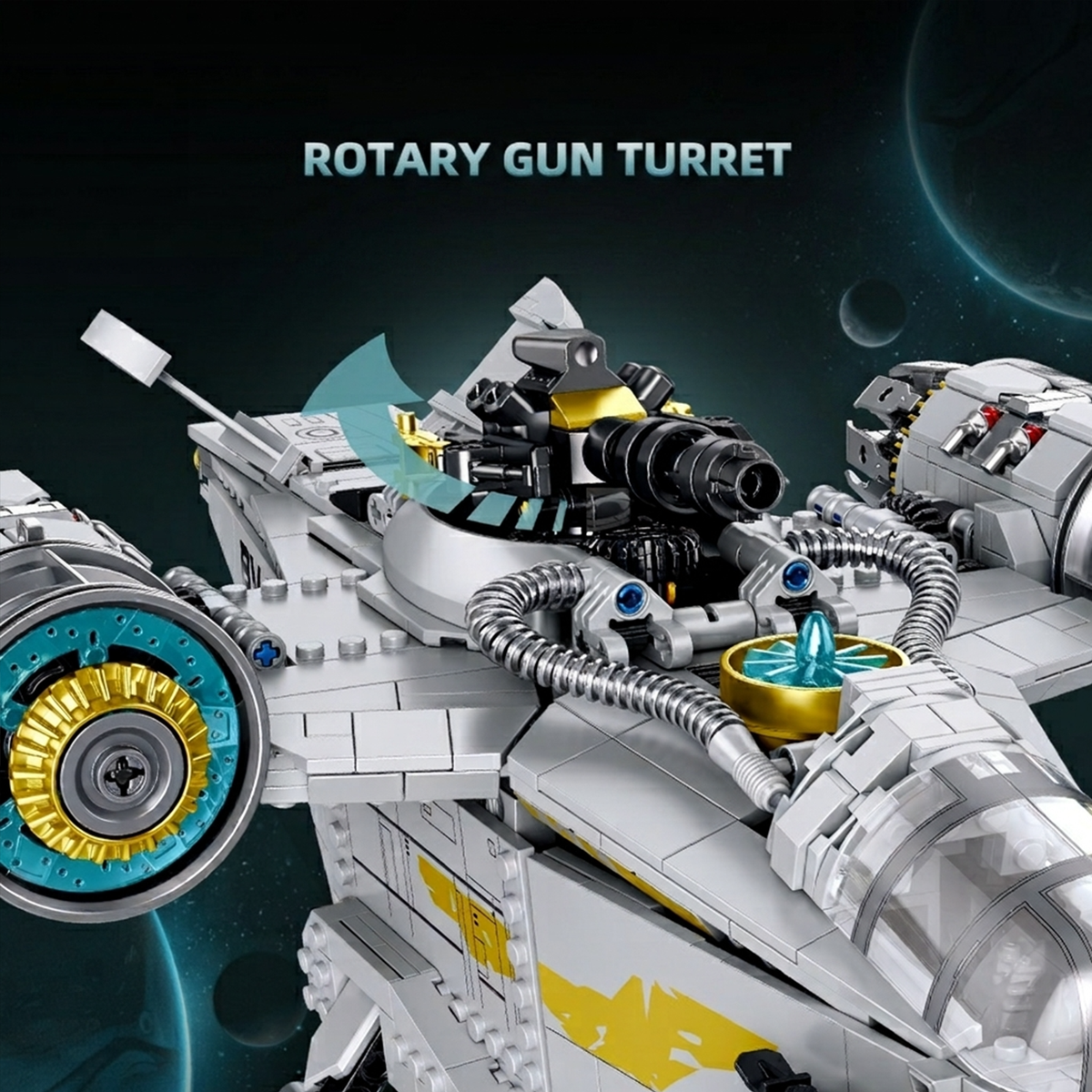 Interstellar Freighter Gunship Building Kit