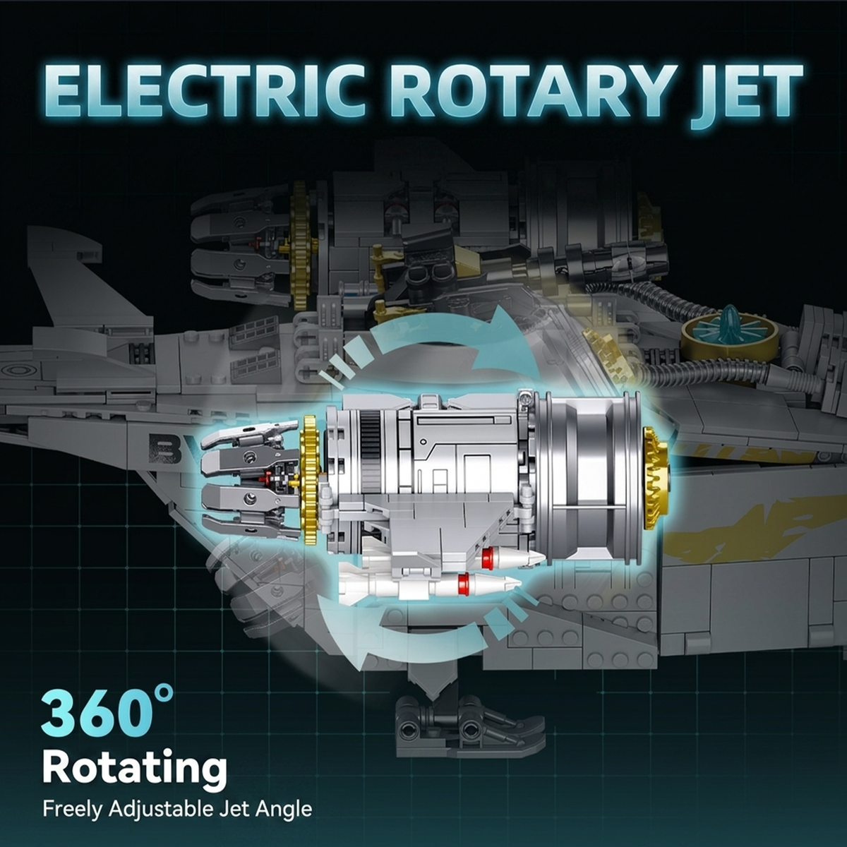 Interstellar Freighter Gunship Building Kit