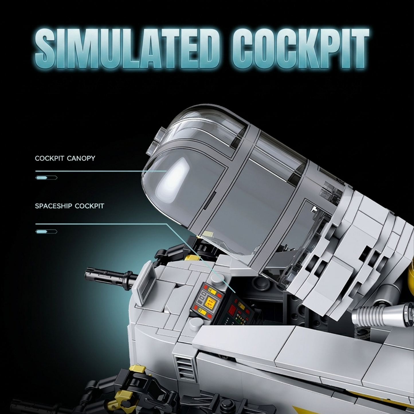 Interstellar Freighter Gunship Building Kit