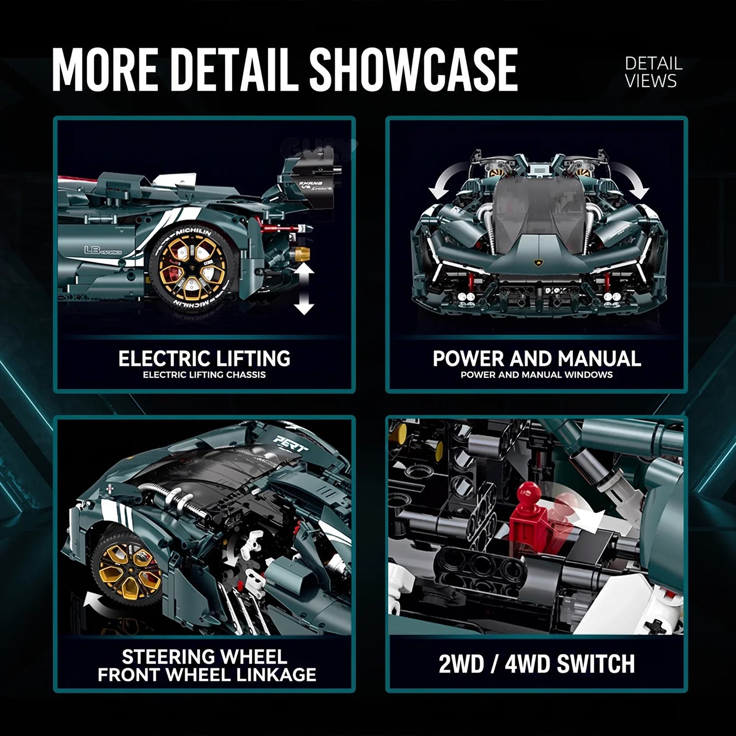Millanio 1:8 Concept Supercar Building Set