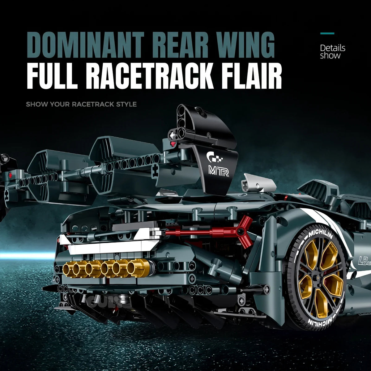 Millanio 1:8 Concept Supercar Building Set