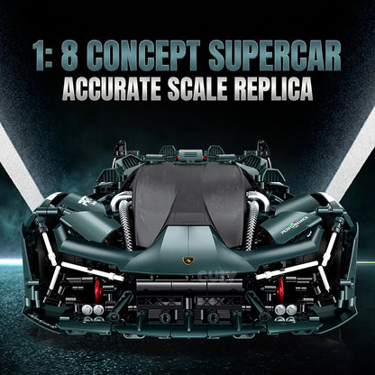 Millanio 1:8 Concept Supercar Building Set
