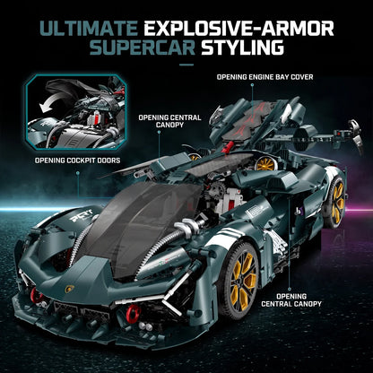 Millanio 1:8 Concept Supercar Building Set